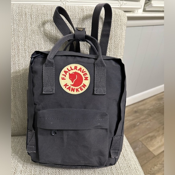 fjallraven kanken Handbags - 💜 MINI but roomy FJALLRAVEN KANKEN BACKPACK gray random block clean & excellent